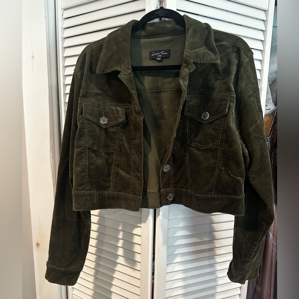 Olive Corduroy Jacket